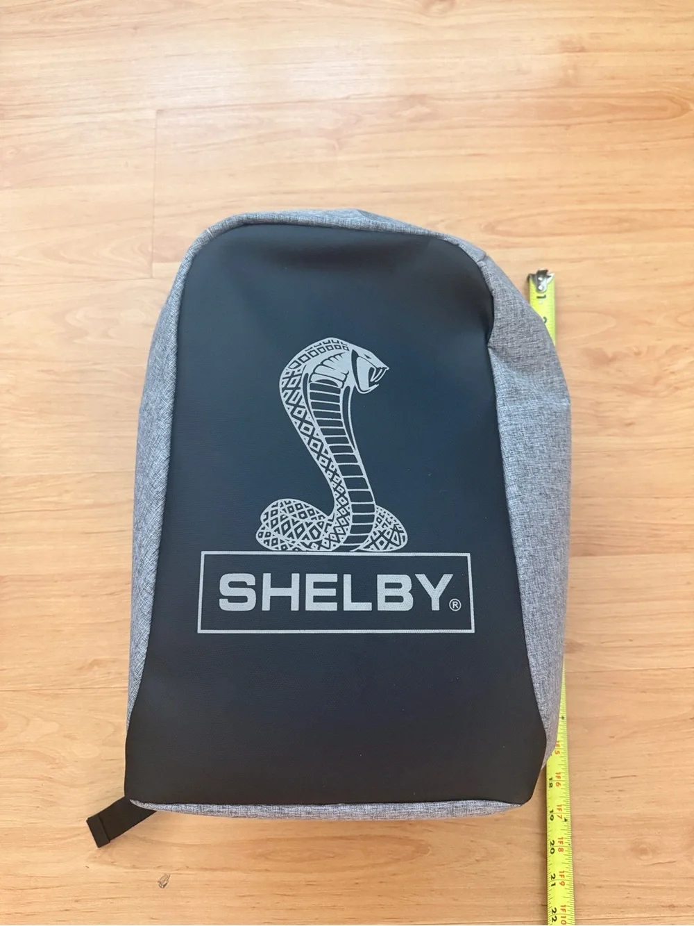 Shelby Black & Gray Cobra Graphic Backpack